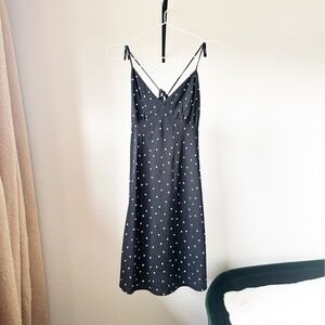 Madewell Layton Mini Slip Polka Dot Dress